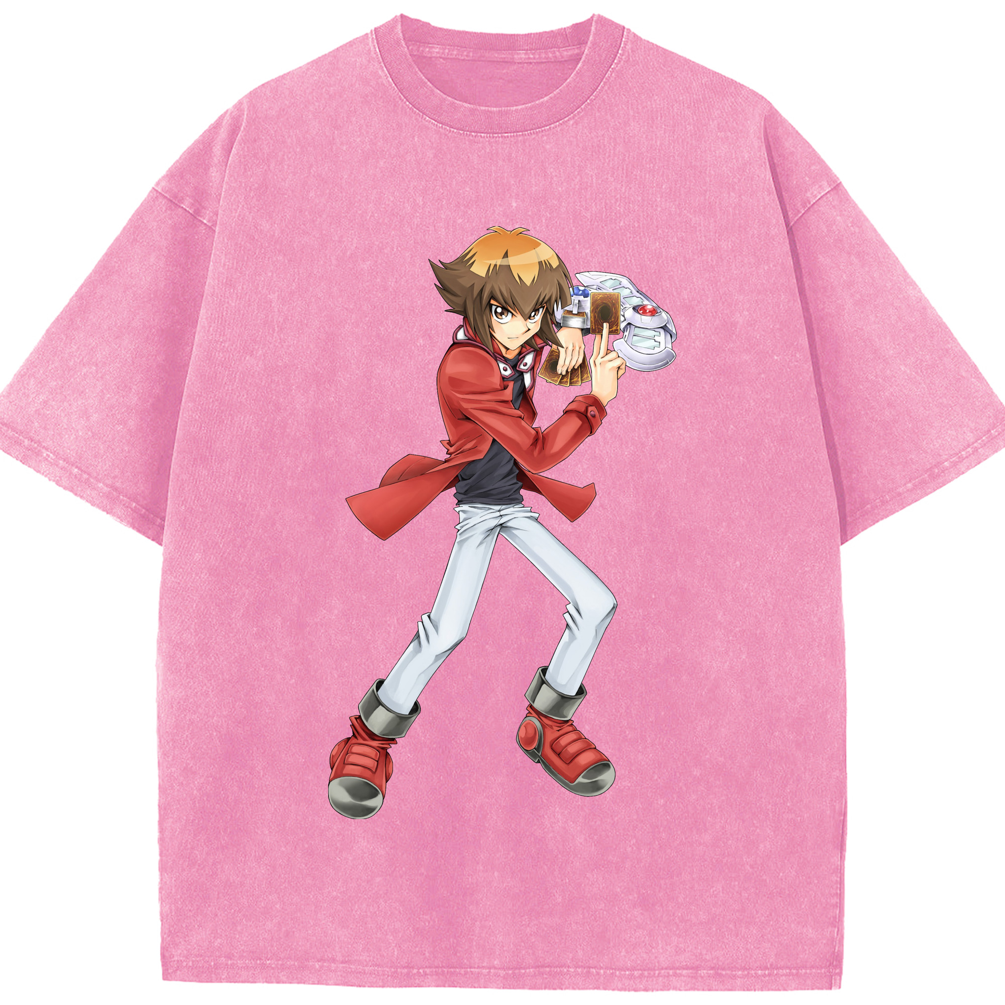 （画像用） 遊☆戯☆王 Yu-Gi-Oh! 綿100% ヴィンテージ風 半袖Tシャツ（フロントプリント）